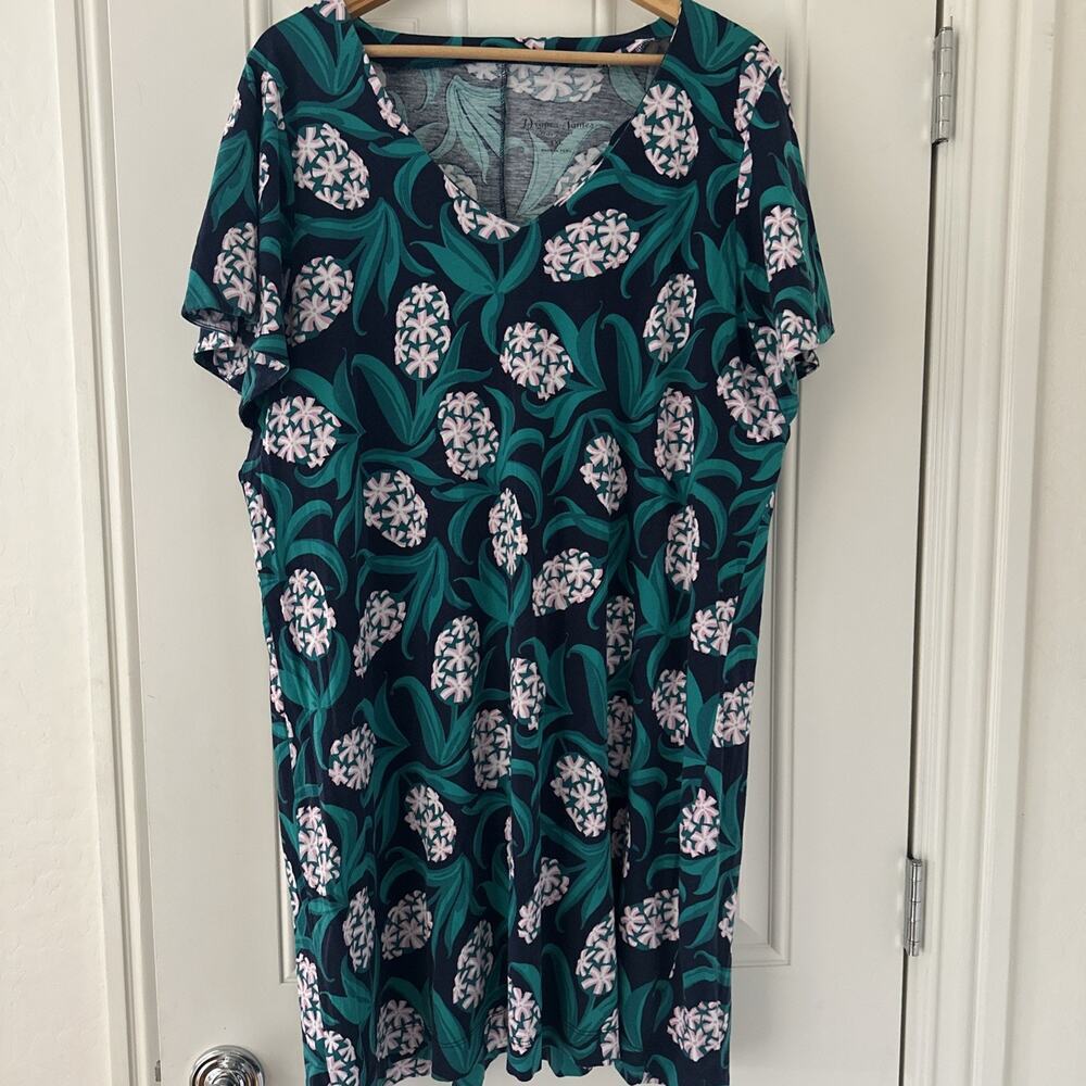 Draper James Hyacinth Floral Ruffle Sleeve Dress XXL 2XL Preppy Beach - Picture 2 of 8